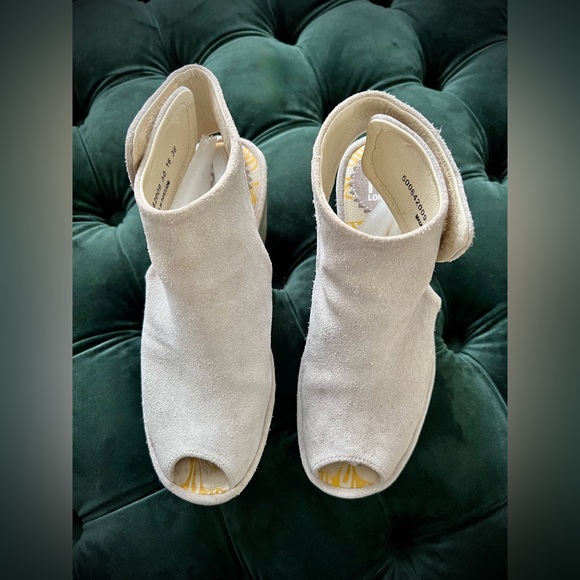 Fly London Yone Concrete Suede Wedge Sandal. - Picture 3 of 13